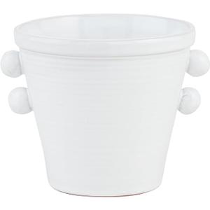 Mud Pie Dotted Rim Beaded Planter; 5" x 5 1/2" dia