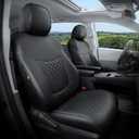 Customized for Toyota Sienna Seat Covers 2021-2026 Sienna 8 Seats 3 Row, Leather Car Seat Covers Waterproof Seat Covers Full Set for Cars, Car Seat Protectors, Airbag Compatible(Black)