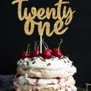 3 x Happy 21st Birthday Cake Topper twenty one Birthday Cake Toppers, 21st Cake Topper for Men,21 Cake Topper For Women, 21st birthday decorations,21st anniversary Cake Topper