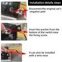 Battery Disconnect Switch, Heavy Duty Battery Disconnect Switch - High Current Master Power Cut Isolator Kill Switch for Car, RV, and Boat