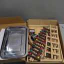 Hamiledyi 4 Layers Large Bird Playground 32" H Pet Parrot Playstand Gym Perch Wood Playpen for Parakeets Lovebirds Conure Cockatiel Cockatoos Finch Budgies or Other Small and Medium Sized Birds