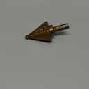 NEIKO 10194A Titanium Step Drill Bit, High-Speed Alloy-Steel Bit, Hole Expander for Wood and Metal, 10 Step Sizes from 1/4 Inch to 1 3/8 Inches (Straight)