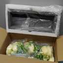 Mkono Mason Jar Lights Centerpiece Table Decor for Dining Room Farmhouse Wood Tray with 3 Jars Flowers Center Pieces Spring Decor for Coffee Table Kitchen Living Room, Grey Blue