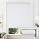 Joydeco No Drill Light Filtering Cellular Shades, 29" W x 64" H, White