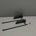 Black Hanger 13 inches, Length 2.5 inches wide, 2 Pieces