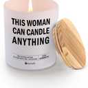 This Woman Can Candle Anything Womans Gifts Scented Candle Home Office Jar Candles Sage Floral Lavender Scent Soy Wax 9.5 oz