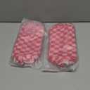 PAZIMIIK Checkered Makeup Bag for Purse Portable Zipper Make Up Pouch Small Cosmetic Case for Travel Accessories (2PCS Hotpink)