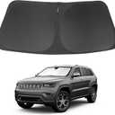 Windshield Sun Shade Fit for 2011-2021 Jeep Grand Cherokee Accessories (NOT for Grand Cherokee L & Jeep Cherokee) Foldable Window Sunshade