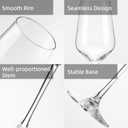YANGNAY Wine Glasses (Set of 12, 13 Oz), Clear Wine Glasses for Red or White Wine, Smooth Rim, Dishwasher Safe