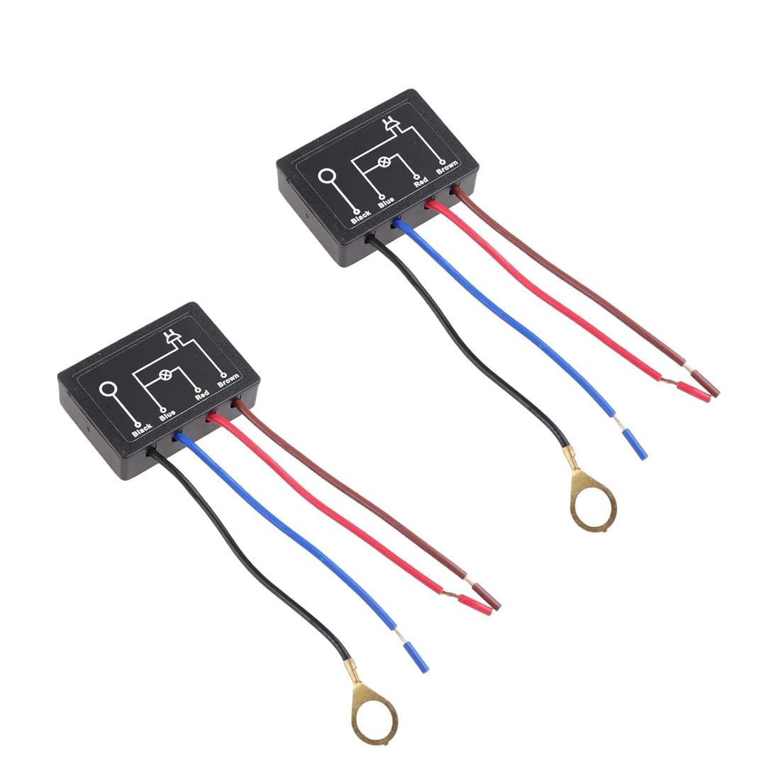 2Pcs Touch Lamp Control Module, Touch Lamp Sensor Replacement Kit, Lamp Touch Dimmer Switch 3 Way Dimming Function Touch, Lamp Switch Touch Dimmer Switch for Lamp Fit for Dimmable Bulbs