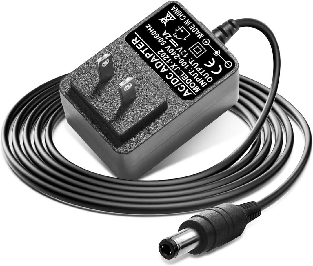 12V DC Adapter Power Cord fit for Theragun Liv, ONN 16 20" 30" 37" ONN Sound Bar Speaker, ONB18SB001, Onn 22" 100002487 24" ONA18HO015 100002480 Monitor Charger Replacement