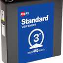 Avery Standard View 3 Ring Binder, 3" Round Rings, 460-Sheet Capacity, 3.5 Inch Wide Spine, 1 Black Binder, Ideal for Lightweight Organization and Occasional Referencing (05740)