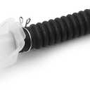 Drain Hose and Connector 5215EA3003A for LG Washing Machine, Washer Outlet Drain Pump Hose & Connector for LG Kenmore Washer, Black Hose, White Connector