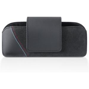 BETTERHUMZ Car Eyeglasses Holder Storage Case Compatible with BMW 5 6 GT X5 X6 Serie E60 E70 E71 G30 G38 525i 530i 540i for Alcantara Sunglasses Organizer Box Accessories (NAPA leather)