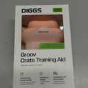 Diggs Groov Crate Training Aid for Puppies and Nervous Dogs  Calming Lick Mat for Crate Training & Separation  Puppy Enrichment Toy with Freezer Shell  BPA-Free  (Blush)