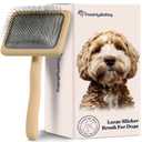 Doodle Slicker Dog Brush - Perfect For Goldendoodle & Poodle Hair Maintenance - Medium to Long Hair Breeds - Detangle, Brush, & Fluff Like a Pro - Goldendoodle Must Haves by Freshly Bailey