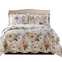 Royal Tradition Deema Reversible Coverlets, Twin XL Over-Sized 2pc Quilt Set (68-Inch Wide x 90-Inch Long) Lightweight Bedspread