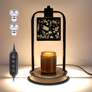 Candle Warmer Lamp Electric with Timer: Wax Melts for Warmer Yankee Candles Large - Dimmable Candle Warmer for Birthday Christmas Gift Bedroom Home Decor