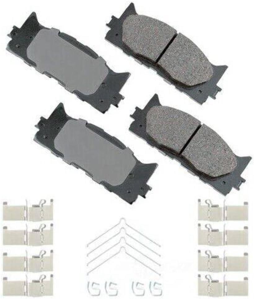 Akebono ACT1222A Ultra-Premium Ceramic Front Disc Brake Pads , GREY