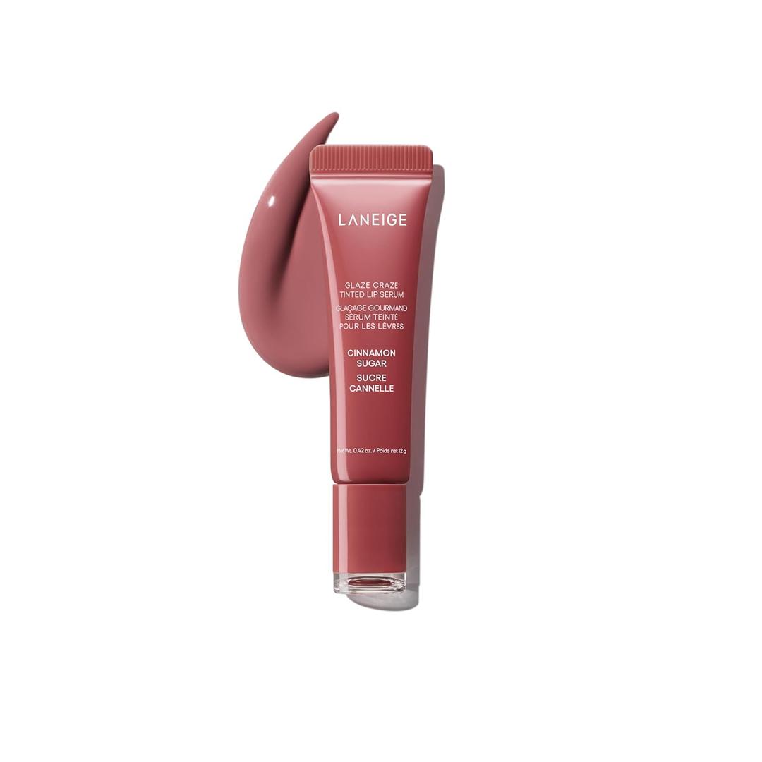 LANEIGE Glaze Craze Tinted Lip Serum: Hydrating Lip Serum for Glossy, Nourished Lips with Plumping Polypeptides