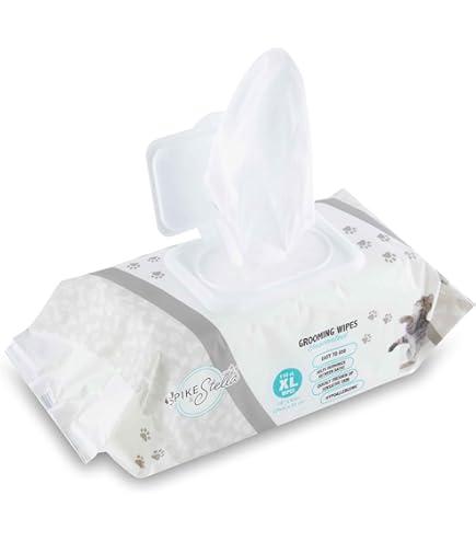 (2)110 Pack Pet Grooming Wipes - Large & Extra-Large Sizes - Lavender, Aloe, & Unscented Variations - Hypoallergenic & Extra Durable - Perfect for Dogs & Cats, 8.6"x7.8"