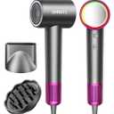 SHRATE Professional High Speed Ionic Hair Dryer | Ultra-Fast Drying | 500 Million Negative Ions | Low Noise | 160000 RPM | Compact Blow Dryer with Magnetic Diffuser for Faster Drying All Hair Types