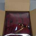 Jenaai 28pcs Velvet Christmas Balls Ornaments Wine Red Burgundy Flocked Christmas Tree Ball Decorations Vintage Shatterproof Plastic Balls Neutral Ornaments for Xmas Decorative Hanging