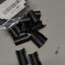 Moicstiy 25 Pair 1/2 Inch Wire Shelving Shelf Lock Clips, Plastic Shelving Clips Replacement Black Sleeve Shelf Clips for Less Than 1/2 Inch Pole