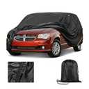 ZUTMAY Industrial Heavy Duty Car Cover for Dodge Grand Caravan - Reinforced PU Coating,Waterproof 420D Oxford Fabric,All-Weather Protection Outdoor Car Cover, Breathable Design