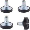 4pcs 35mm Shaft Car Lift Feet Pads Rubber Tray,Durable Round Tray Pads,Compatible with Bendpak Maxjax 2 Post Lift,4-9cm Screw Up Lifting Range Car Lift Pads Heightening Feet Tray