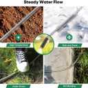 Garden Hose 50ft, Heavy Duty Stainless Steel Water Hose with 10 Functional Nozzles, No Kink, Lightweight and Flexible, Easy to Use and Store, Strong and Sturdy, Suitable for Yard and Lawn