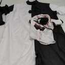 Pigmiss Kids Art The Clown Terrifying Costume Horror Mask Killer Scary Halloween Masquerade Party Cosplay Outfits (120cm, White)