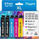 Replacement for 822XL Ink Remanufactured for Epson 822XL Ink Cartridges for 822 XL Work with WF-3820 WF-4830 WF-3823 WF-4820 WF-4833 WF-4834 Printer 2 Black Cyan Magenta Yellow