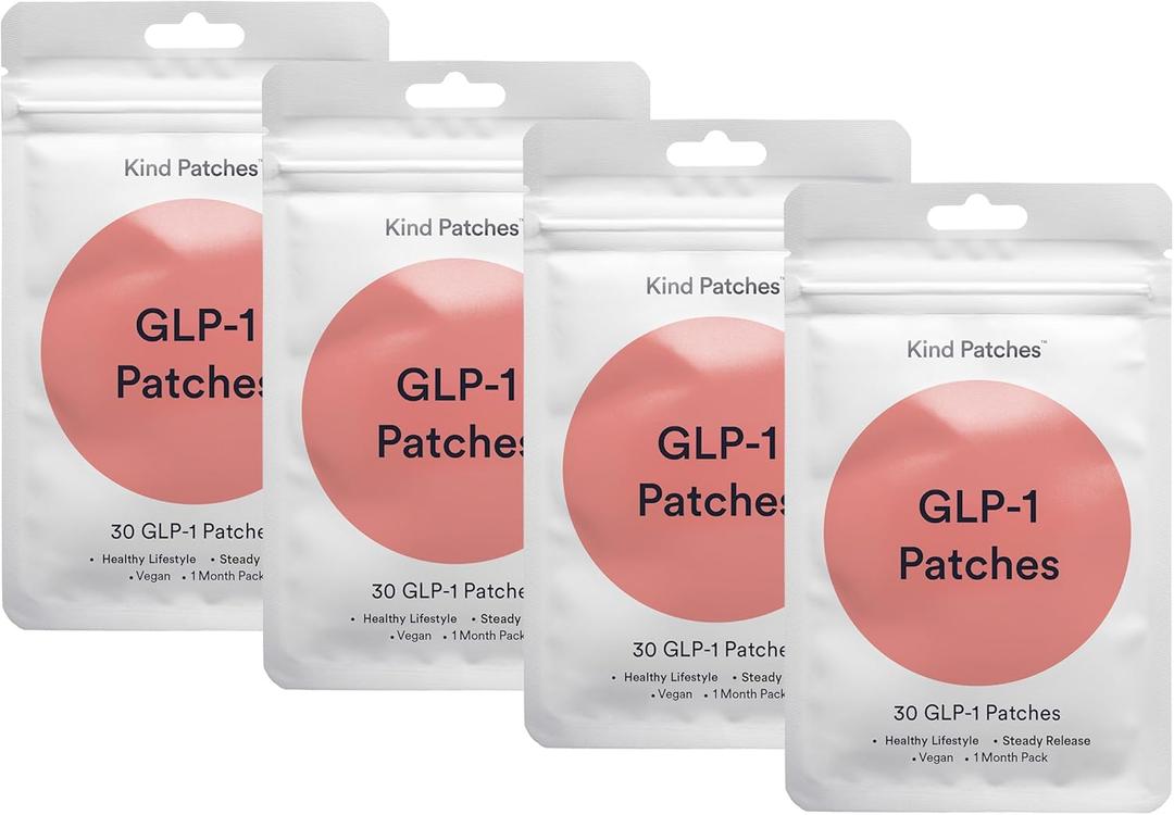 GLP-1 Patches by Kind Patches for Women and Men - 4 Pack, 120 Count