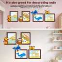 4pack 8x10in Picture FrameVertical & Horizontal for Wall or Tapletop Display, Felt DIY Kids Photo Posters & Art Prints Artwork Frames