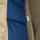Arden Outdoor Chair Cushion, 21 x 20, Rain-Proof, Fade Resistant 20 x 21, Sapphire Blue Leala