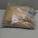 10x10 Canopy Replacement Top, Double Tiered Gazebo Cover with Air Vent Heavy Duty, Waterproof Gazebo Roof with Upgraded 300D Polyester for Outdoor Patio Garden Canopy (Khaki, Flat Edge)