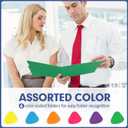 File Folder, PANDRI 120 Pack Colored File Folder, 1/3 Cut Tab, Letter Size, Assorted 6 Colors Filing Folder for Office School Business