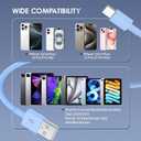 QZIIW 2 Pack Apple USB C Fast Charging Cable 15 FT for iPhone 16 15/16 15 Pro/16 15 Pro max/16 15 Plus,USB A to USB C Car Carplay Cord Compatible Galaxy S25 S24, i Pad Pro 12.9/11,Air 5th/4th Gen