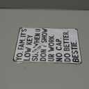Students Teachers Gift Funny Math/English/Science/History Class It's Low Key Sus When U Don't Show Ur Work Tin Sign for Home Classroom Study Room Wall Decor 8x12 Inch (3233)
