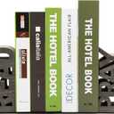 OwlGift Rustic Gray Wood Read & Pray Block Word Bookends, Unique Appearance Design, Home Office Decorative Book Stand, 1 Pair