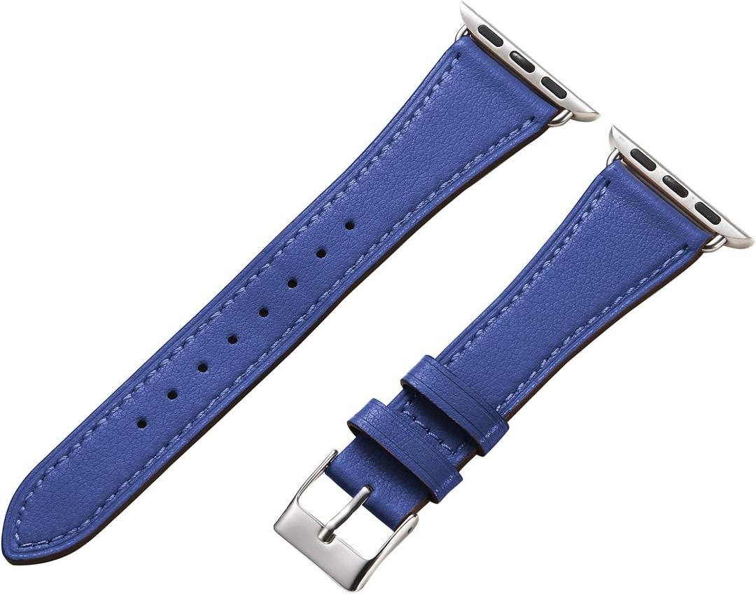 HANDODO Italian Genuine Leather Band Women for Apple Watch Series 11 10 9 8 7 6 5 4 3 2 1 SE SE2 Ultra 2/3, SGS Certified Dressy Bracelet Cute Strap for iWatch 42mm 44mm 45mm 46mm 49mm