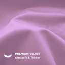 QUORGVES Light Purple Velvet Pillow Covers 16x16 Inch Set of 2, Soft Solid Decorative Square Throw Pillow Covers, Decor Cushion Covers for Bed Sofa Couch Bedroom Living Room - Mauve
