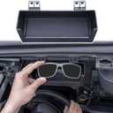 TOPINSTALL Sun Visor Sunglass Holder Compatible with 2021-2026 Ford Bronco 2/4 Door, Glasses Box Card Storage Organizer Interior Accessories 1 Pack Black(Not for Sport Model)