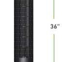 HOLMES 36" Slim Tower Fan 6 Speeds, 4 Modes, Power Breeze, 75 Oscillation, Timer, Quiet, Easy-Clean Blade, Remote Control