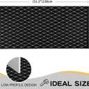 Front Porch Rug Black Boho Outdoor Rug 23.6" x 51.2" Door Mat Cotton Hand Woven Rug for Front Porch Decor Reversible Washable Welcome Layered Doormat for Farmhouse Entryway Kitchen Patio
