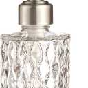 Soap Dispenser with Stainless Steel Pump, Clear Crystal Design, Vintage and Elegant, Refillable Liquid Hand Soap Dish Soap Dispensers for Bathroom Counter, Kitchen Sink (Style2)