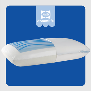 Sealy® Dreamlife™ Memory Foam Gel Pillow Standard Size, White 