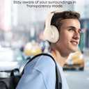 Soundcore by Anker Q20i Hybrid Active Noise Cancelling Headphones, Wireless Over-Ear Bluetooth, 40H Long ANC Playtime, Hi-Res Audio, Big Bass, Customize via an App, Transparency Mode (White)