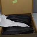 FitVille Men's Extra Wide Slip on Walking Shoes with Arch Support Men Slip on Sneakers for Foot Pain Relief-Stepease V2 (Jet Black), 14 Wide